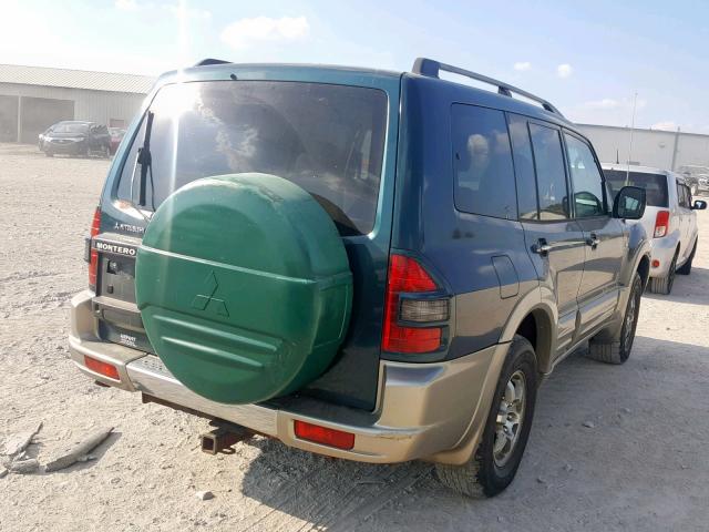 JA4MW51R62J041444 - 2002 MITSUBISHI MONTERO LI GREEN photo 4