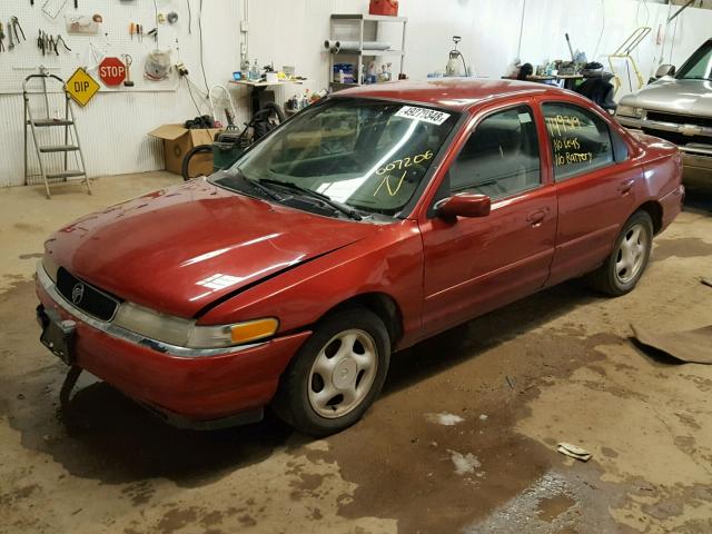 1MELM6535VK607206 - 1997 MERCURY MYSTIQUE B RED photo 2