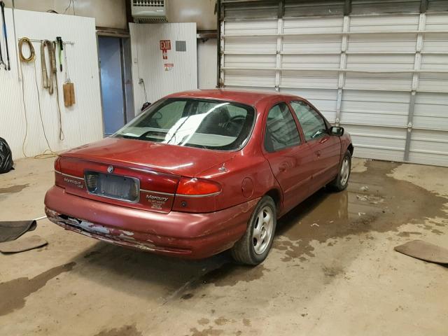 1MELM6535VK607206 - 1997 MERCURY MYSTIQUE B RED photo 4