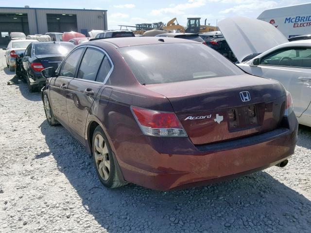 1HGCP26839A115511 - 2009 HONDA ACCORD EXL MAROON photo 3