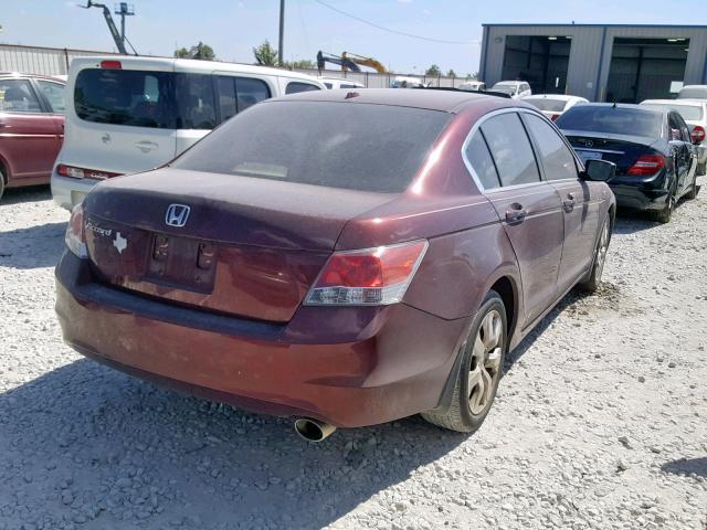 1HGCP26839A115511 - 2009 HONDA ACCORD EXL MAROON photo 4