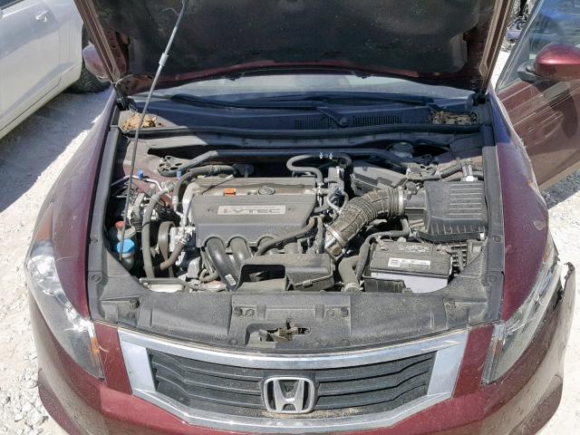 1HGCP26839A115511 - 2009 HONDA ACCORD EXL MAROON photo 7