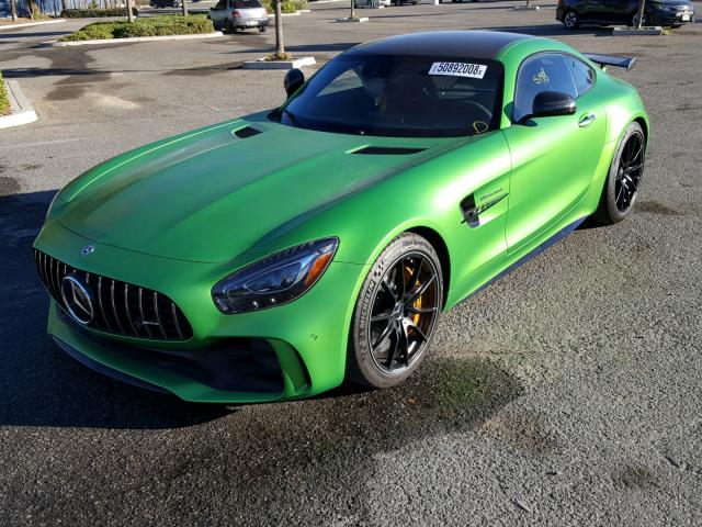 WDDYJ7KA8JA013174 - 2018 MERCEDES-BENZ AMG GT R GREEN photo 2