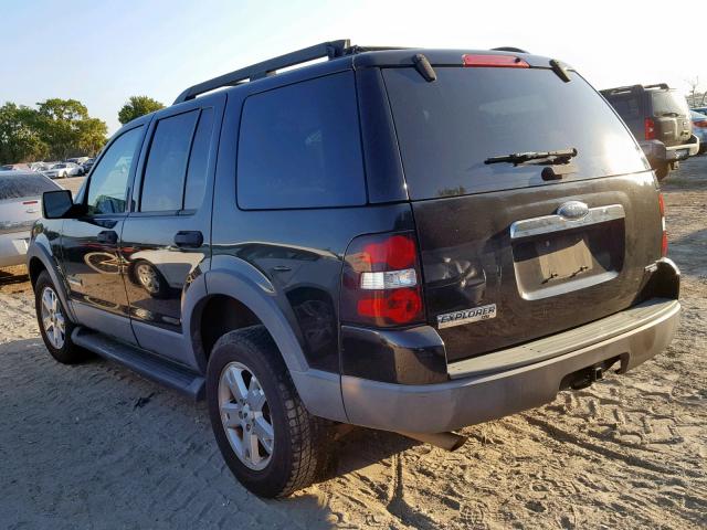 1FMEU63E26UA12474 - 2006 FORD EXPLORER X BLACK photo 3