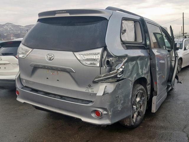 5TDXK3DC5ES467921 - 2014 TOYOTA SIENNA SPO SILVER photo 4