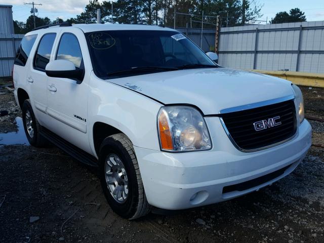 1GKEC13J97J130150 - 2007 GMC YUKON WHITE photo 1