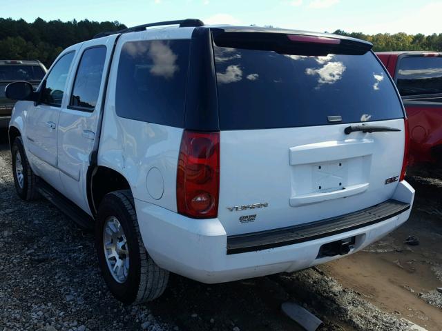 1GKEC13J97J130150 - 2007 GMC YUKON WHITE photo 3