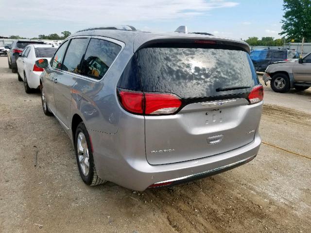 2C4RC1GG0JR320367 - 2018 CHRYSLER PACIFICA L SILVER photo 3