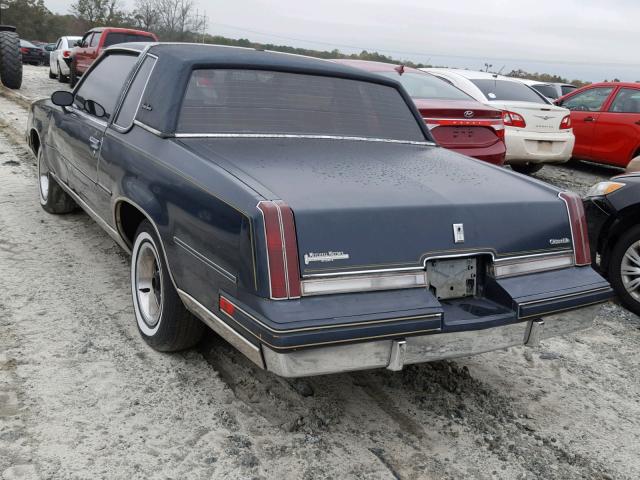 1G3GR47Y3GP325640 - 1986 OLDSMOBILE CUTLASS SU BLUE photo 3