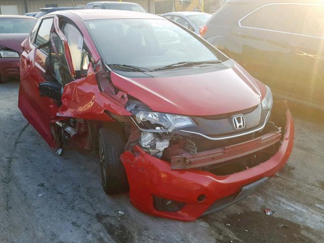 3HGGK5G82FM727374 - 2015 HONDA FIT EX RED photo 1