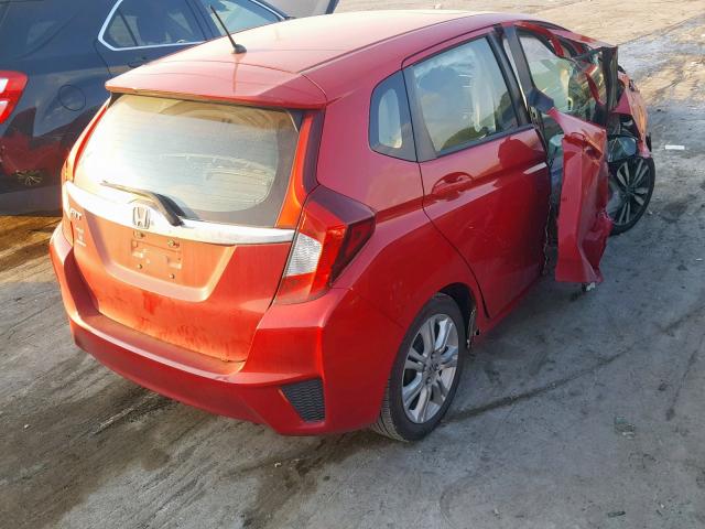 3HGGK5G82FM727374 - 2015 HONDA FIT EX RED photo 4