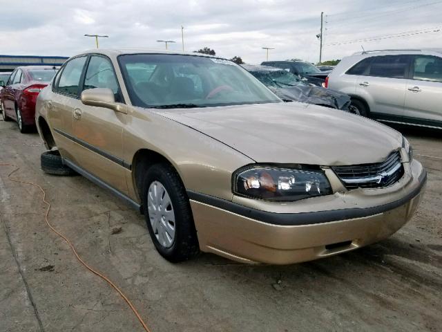 2G1WF52EX49123047 - 2004 CHEVROLET IMPALA TAN photo 1