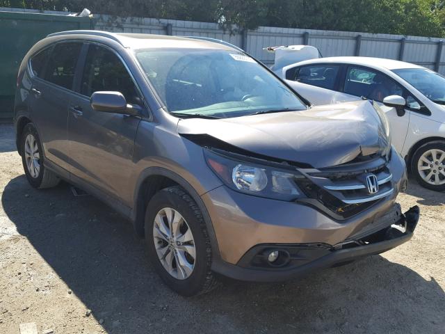 5J6RM3H73CL031187 - 2012 HONDA CR-V EXL GRAY photo 1