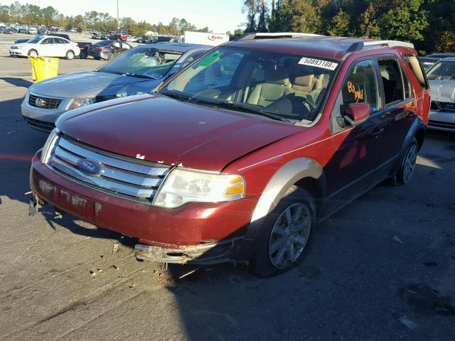 1FMDK05W98GA13546 - 2008 FORD TAURUS X S BURGUNDY photo 2