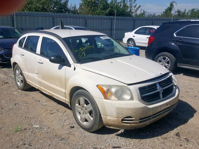 1B3HB48A19D160977 - 2009 DODGE CALIBER SX WHITE photo 1