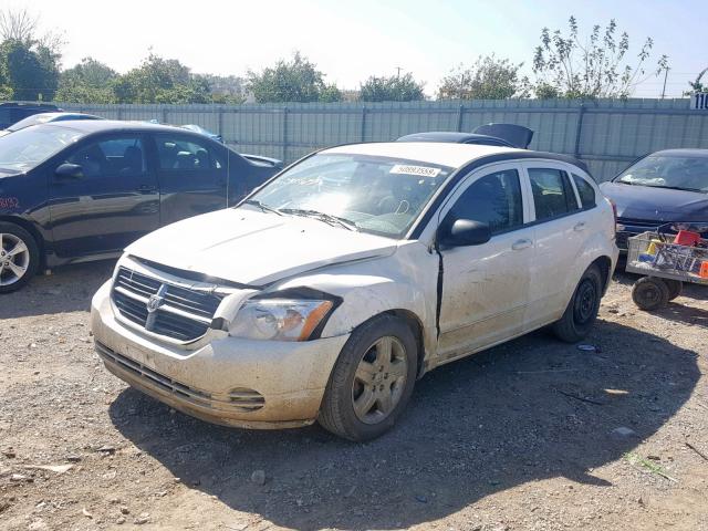 1B3HB48A19D160977 - 2009 DODGE CALIBER SX WHITE photo 2