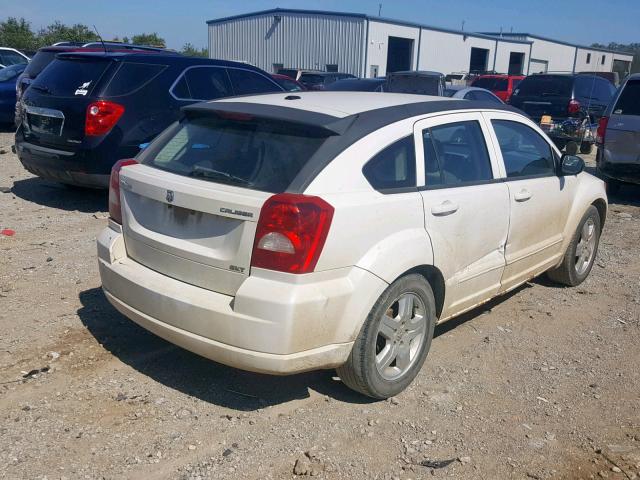 1B3HB48A19D160977 - 2009 DODGE CALIBER SX WHITE photo 4