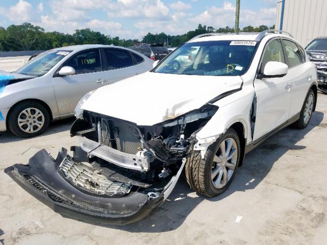 JN1BJ0HP8DM430688 - 2013 INFINITI EX37 BASE WHITE photo 2