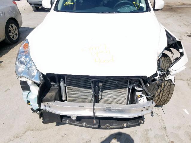 JN1BJ0HP8DM430688 - 2013 INFINITI EX37 BASE WHITE photo 7