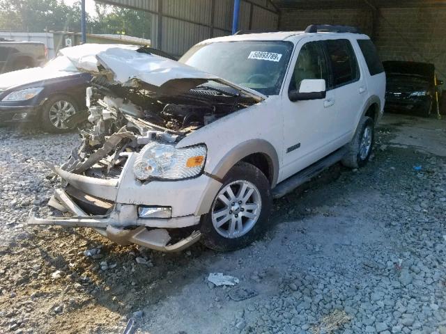 1FMEU64E18UA65653 - 2008 FORD EXPLORER E WHITE photo 2