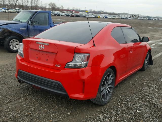 JTKJF5C78FJ000431 - 2015 TOYOTA SCION TC 红色 照片 4