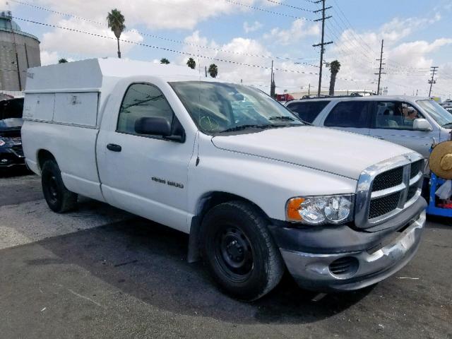 1D7HA16N64J277461 - 2004 DODGE RAM 1500 S WHITE photo 1