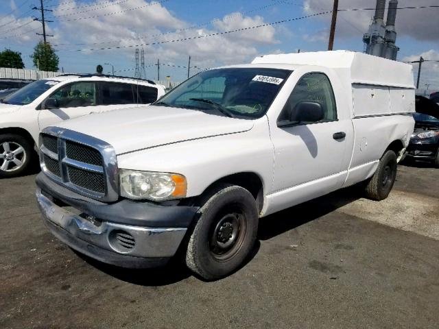 1D7HA16N64J277461 - 2004 DODGE RAM 1500 S WHITE photo 2