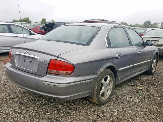 KMHWF35H25A195900 - 2005 HYUNDAI SONATA GLS SILVER photo 4