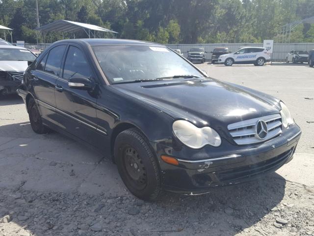 WDBRF61J35A714057 - 2005 MERCEDES-BENZ C 240 BLACK photo 1