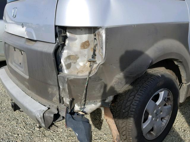 5J6YH28544L027188 - 2004 HONDA ELEMENT EX SILVER photo 9