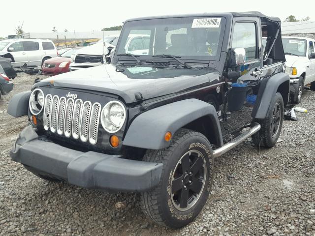 1J4FA24127L111089 - 2007 JEEP WRANGLER X BLACK photo 2