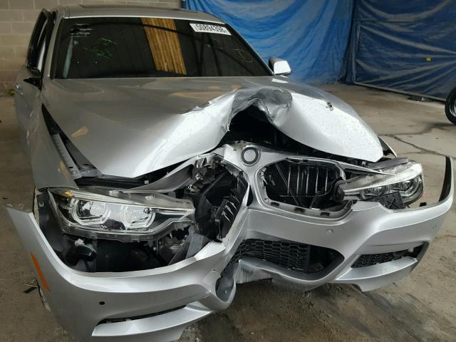 WBA8B9C32HK885015 - 2017 BMW 330 I SILVER photo 9