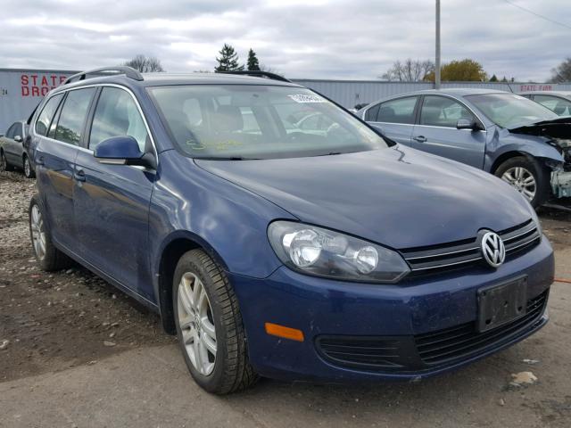 3VWPL7AJ0CM669356 - 2012 VOLKSWAGEN JETTA TDI BLUE photo 1