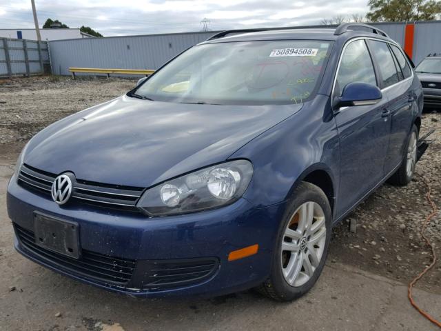 3VWPL7AJ0CM669356 - 2012 VOLKSWAGEN JETTA TDI BLUE photo 2