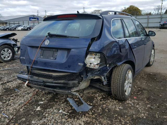 3VWPL7AJ0CM669356 - 2012 VOLKSWAGEN JETTA TDI BLUE photo 4