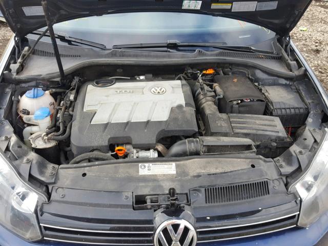 3VWPL7AJ0CM669356 - 2012 VOLKSWAGEN JETTA TDI BLUE photo 7