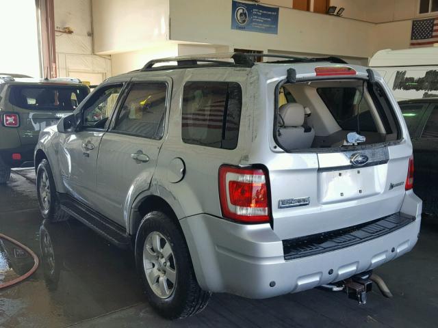 1FMCU49369KA55989 - 2009 FORD ESCAPE HYB SILVER photo 3