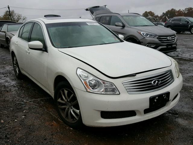 JNKCV61F29M363652 - 2009 INFINITI G37 WHITE photo 1