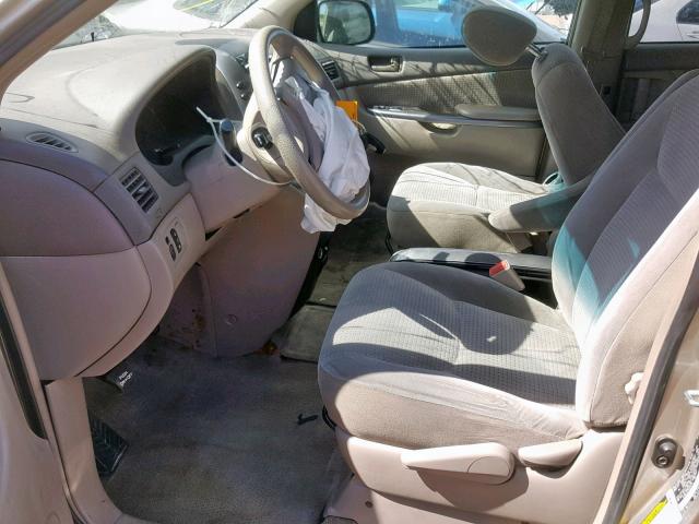 5TDBA23C16S062715 - 2006 TOYOTA SIENNA LE BEIGE photo 5