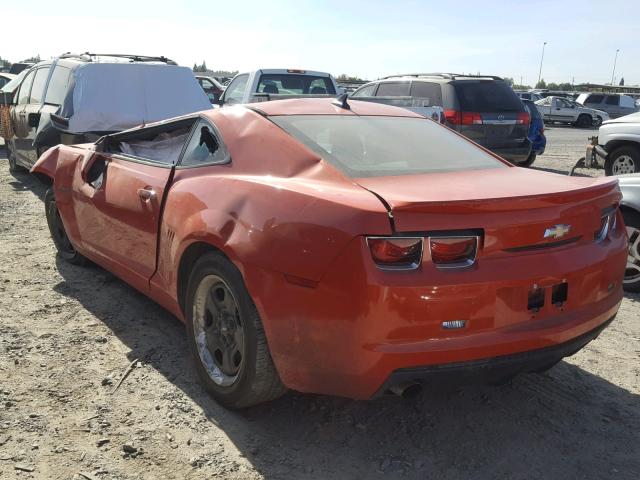 2G1FA1E33D9147630 - 2013 CHEVROLET CAMARO LS ORANGE photo 3