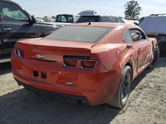 2G1FA1E33D9147630 - 2013 CHEVROLET CAMARO LS ORANGE photo 4