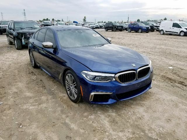 WBAJB9C56KB288816 - 2019 BMW M550XI BLUE photo 1