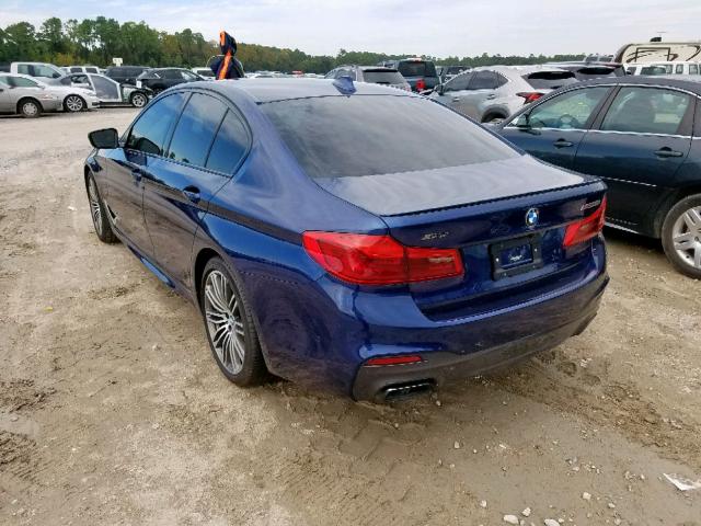 WBAJB9C56KB288816 - 2019 BMW M550XI BLUE photo 3