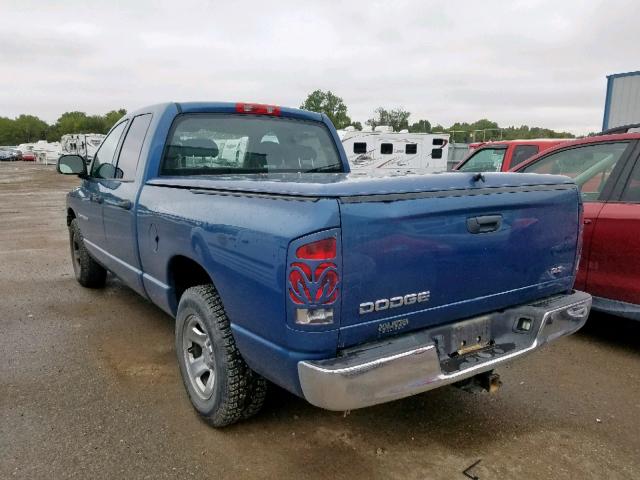 1D7HA18N74S678248 - 2004 DODGE RAM 1500 S BLUE photo 3