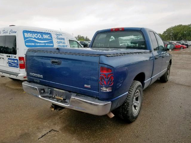 1D7HA18N74S678248 - 2004 DODGE RAM 1500 S BLUE photo 4