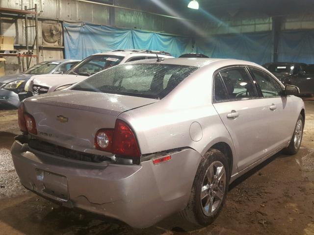1G1ZC5EB8AF129438 - 2010 CHEVROLET MALIBU 1LT SILVER photo 4