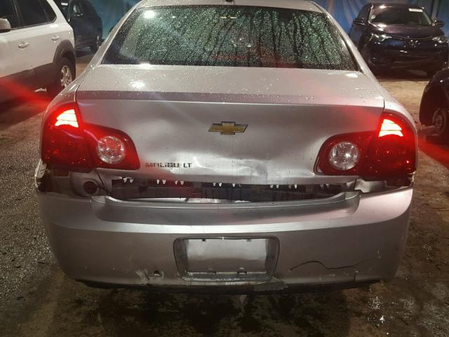 1G1ZC5EB8AF129438 - 2010 CHEVROLET MALIBU 1LT SILVER photo 9