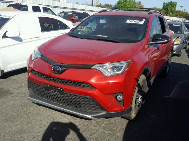 2T3NFREV9GW250856 - 2016 TOYOTA RAV4 SE RED photo 2