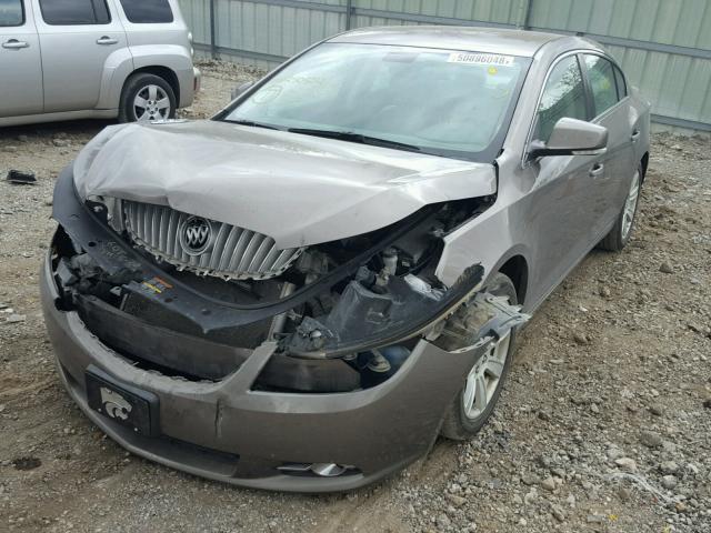 1G4GC5EG0AF250552 - 2010 BUICK LACROSSE C BROWN photo 2