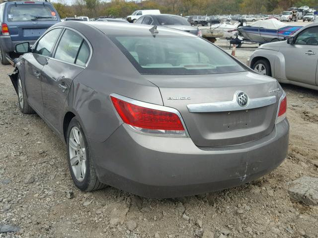 1G4GC5EG0AF250552 - 2010 BUICK LACROSSE C BROWN photo 3